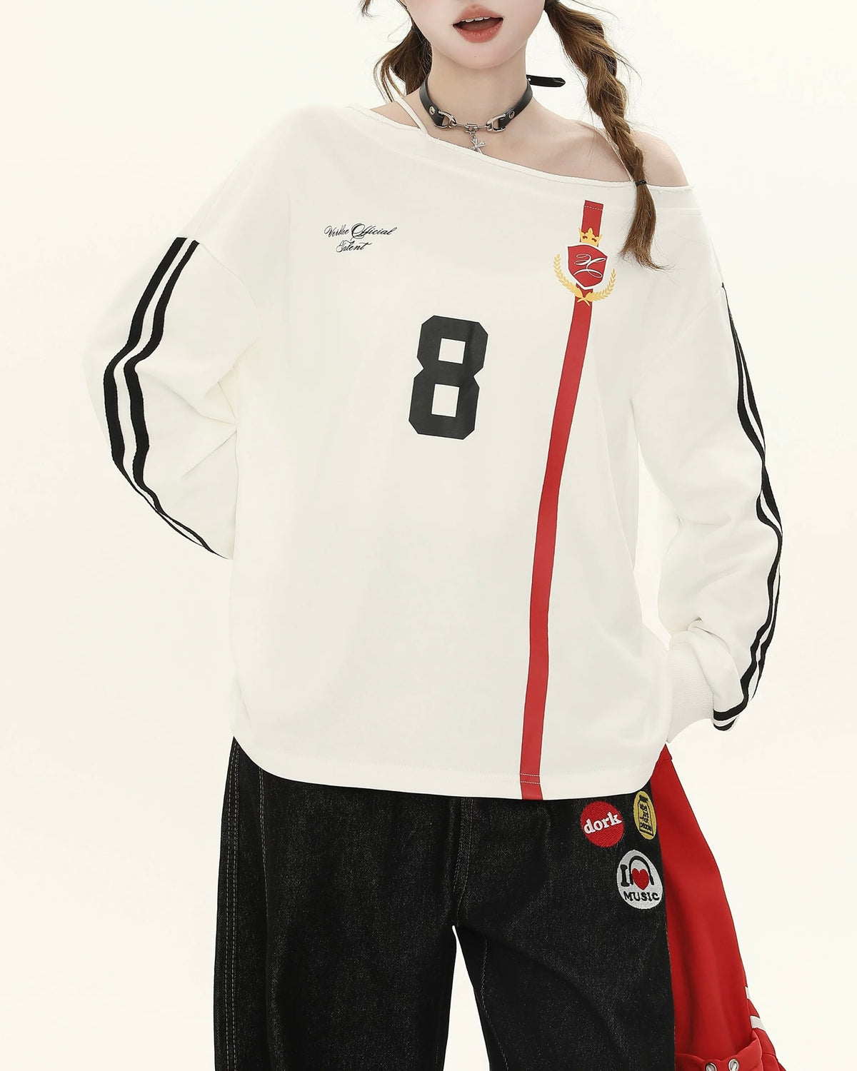 Retro contrast long sleeves