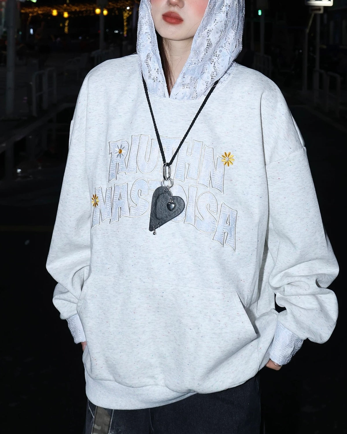 簡約寬鬆連帽衛衣