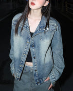 Retro simple denim jacket