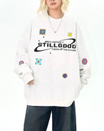 刺綉小花百搭衛衣