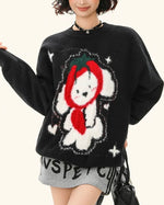 可愛小狗百搭針織衫