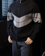 半高領開衫毛衣