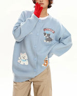 만화 강아지 스웨터