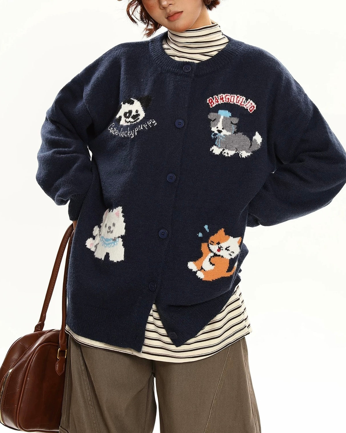 만화 강아지 스웨터