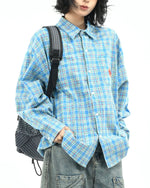 별 자수 캐주얼 긴팔 셔츠