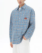 별 자수 캐주얼 긴팔 셔츠