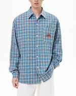 별 자수 캐주얼 긴팔 셔츠