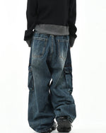 멀티포켓 스트레이트 레그 진