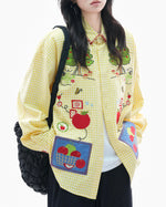 레트로 펀 긴팔 셔츠