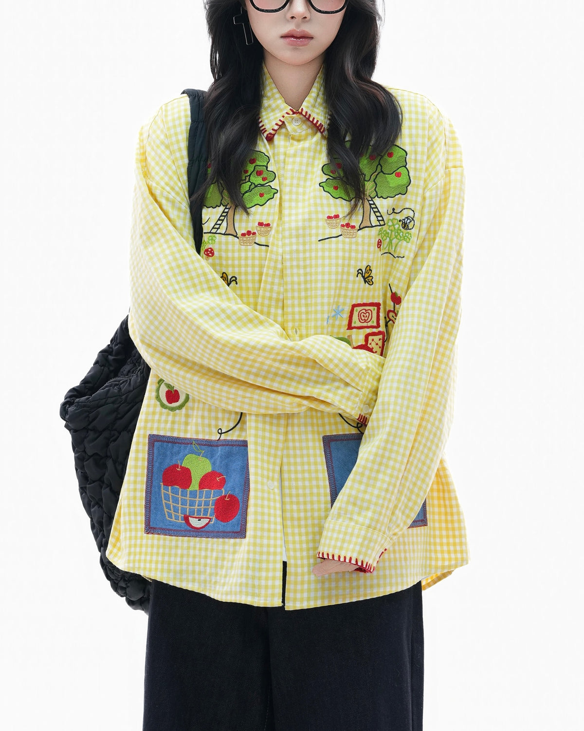 레트로 펀 긴팔 셔츠