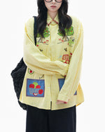 레트로 펀 긴팔 셔츠