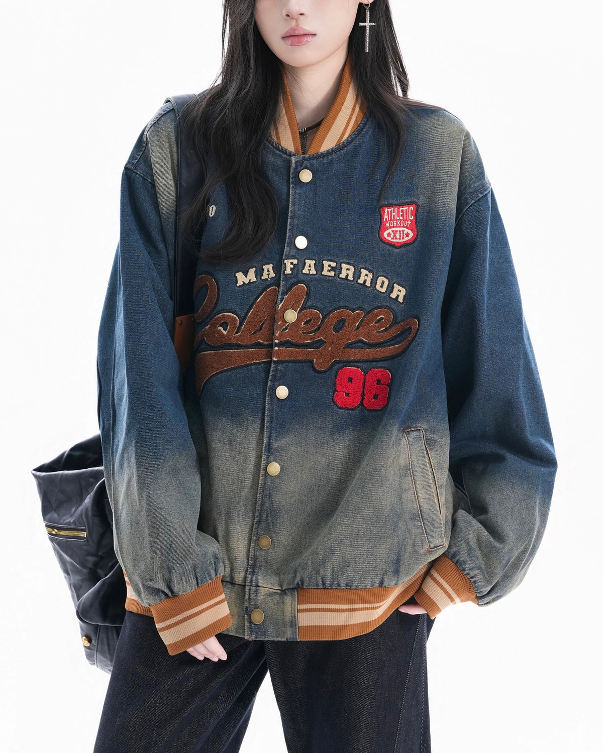 빈티지 워싱 데님 재킷