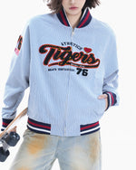 컬러블록 자수 야구 유니폼