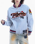 컬러블록 자수 야구 유니폼