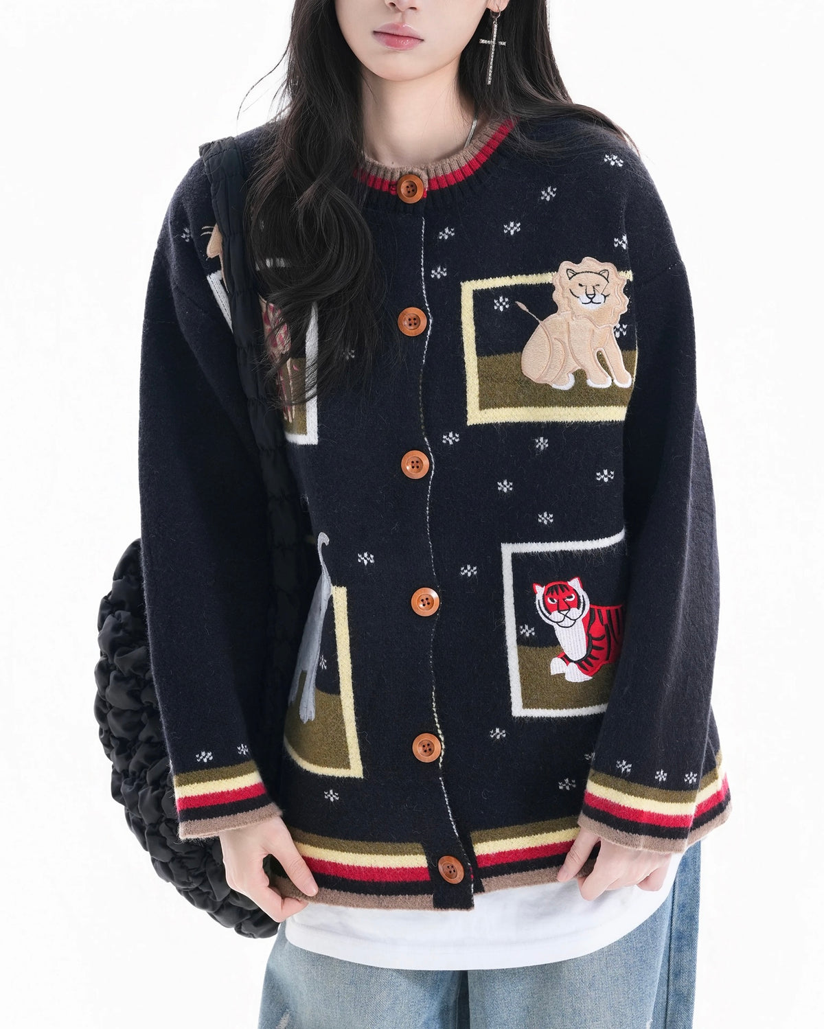 趣味動物針織衫