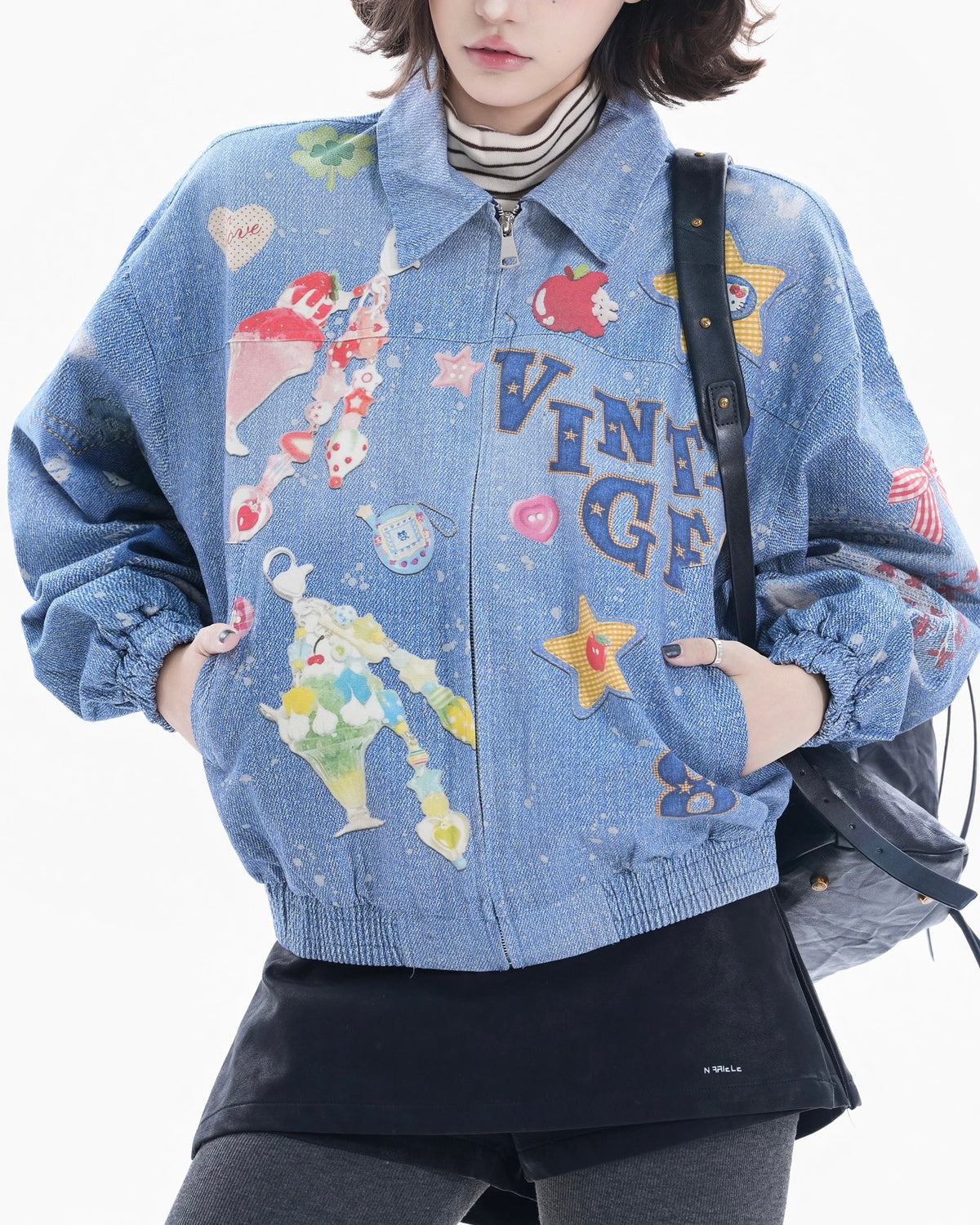 趣味創意印花外套