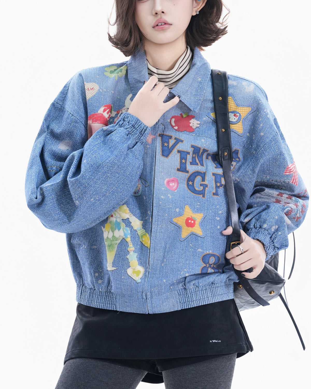 趣味創意印花外套