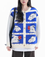 復古趣味小兔子毛衣