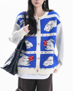 復古趣味小兔子毛衣