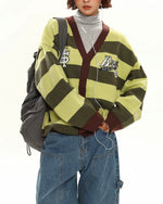 復古條紋針織衫