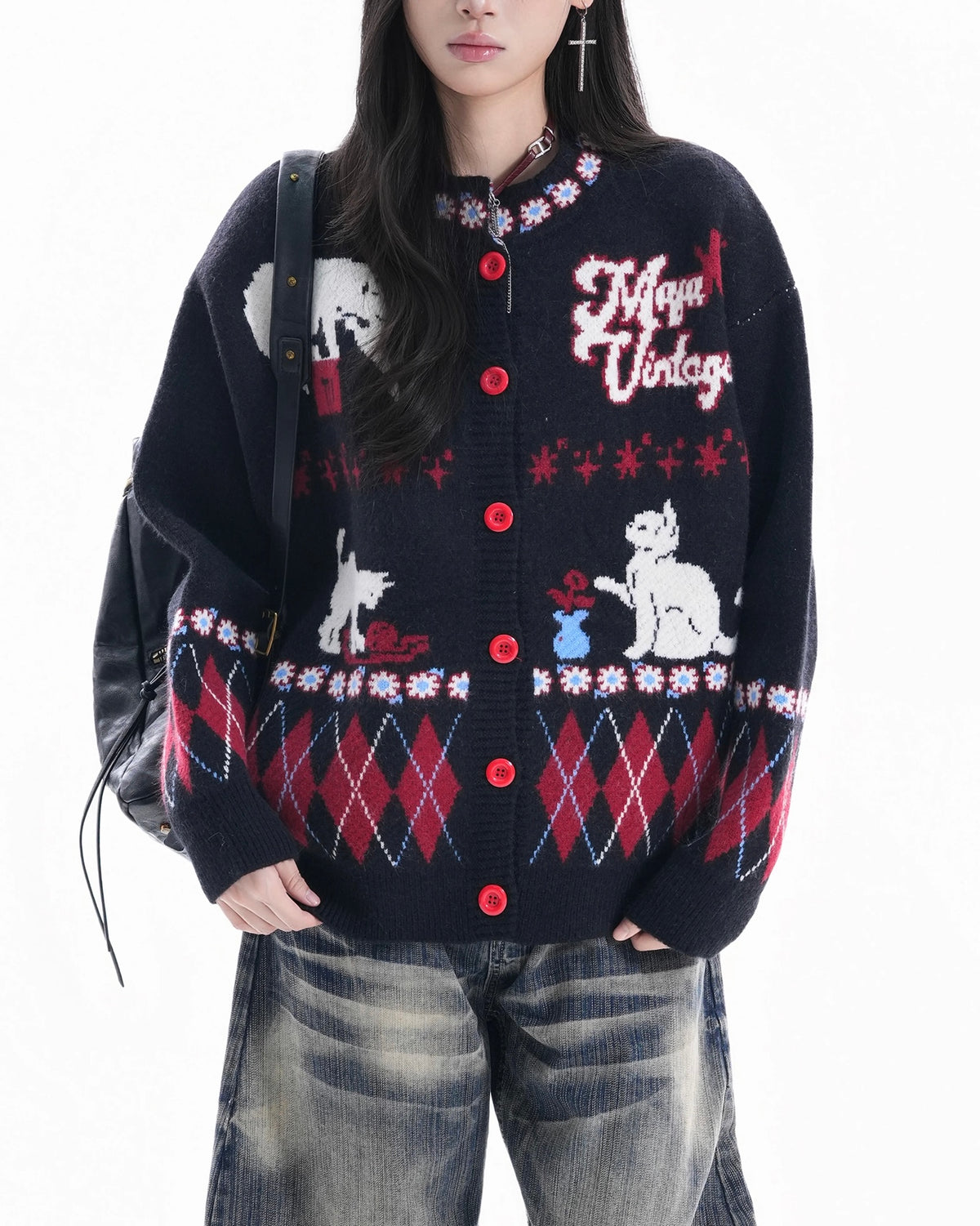 趣味卡通針織衫