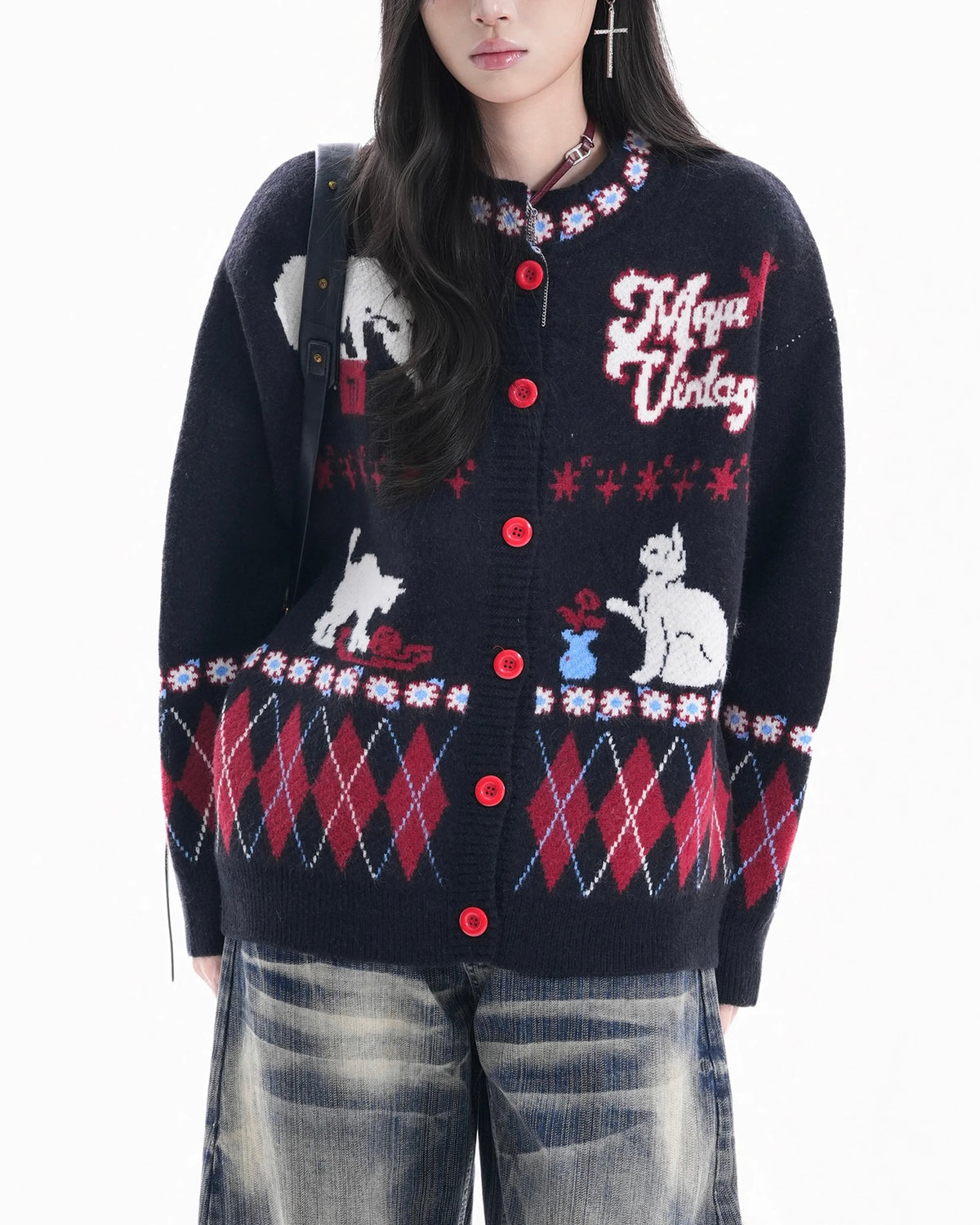 趣味卡通針織衫