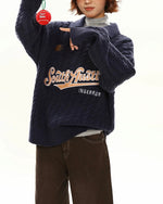 復古刺綉休閑毛衣