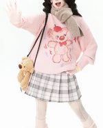 雙肩包玩偶情侶針織衫