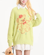 雙肩包玩偶情侶針織衫