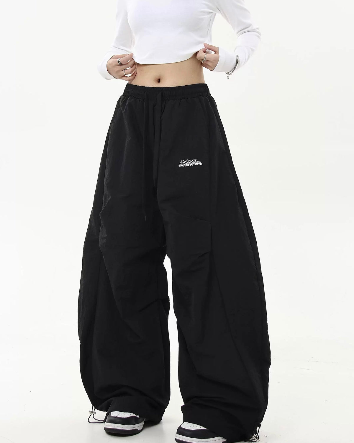 復古簡約寬鬆休閑褲