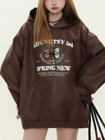 趣味小狗漆皮衛衣