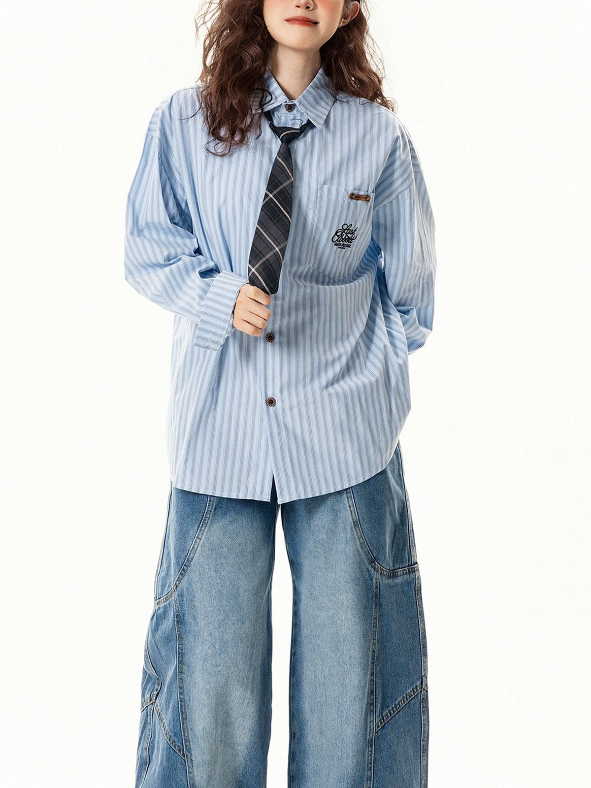 vintage striped long sleeve shirt