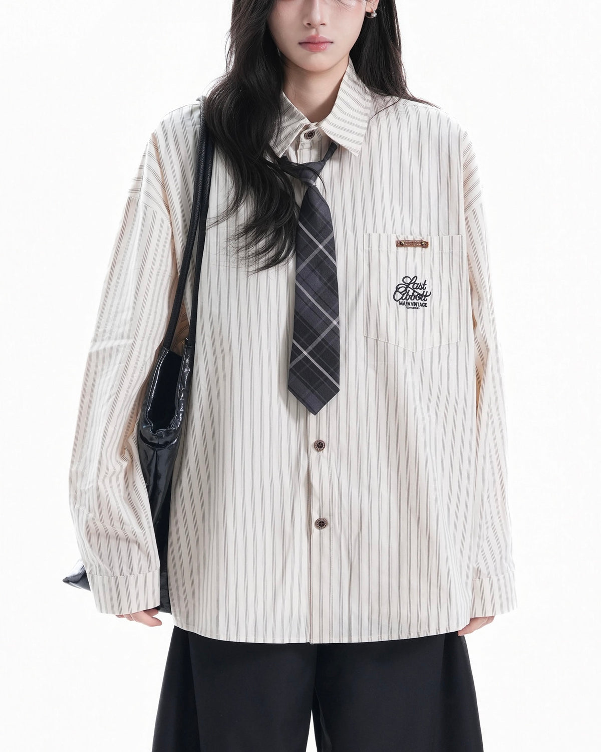 vintage striped long sleeve shirt