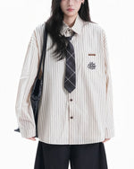 vintage striped long sleeve shirt