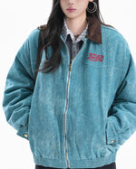 Retro patchwork letter jacket