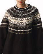 復古提花針織衫