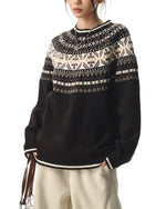 復古提花針織衫