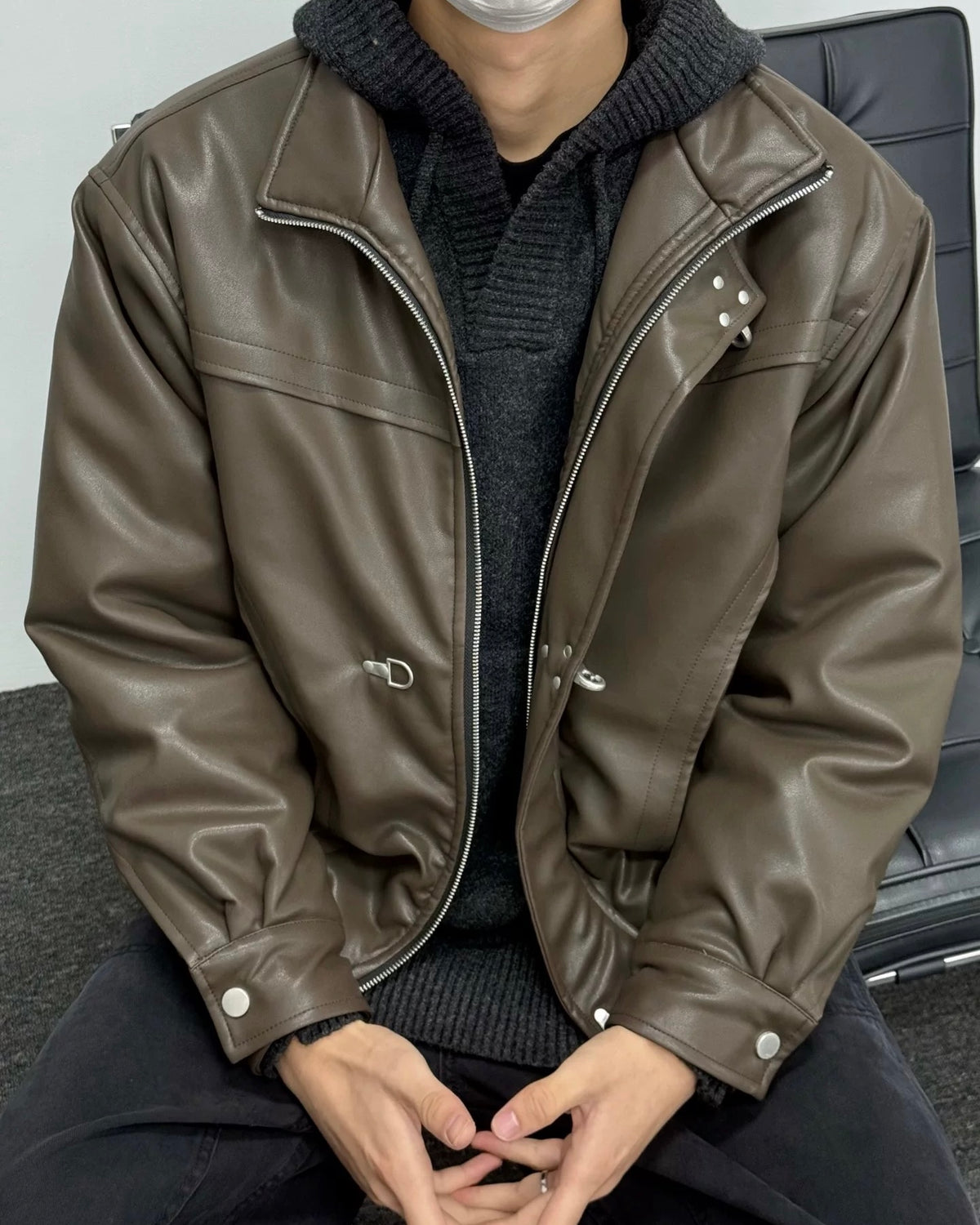 Retro cotton-padded jacket