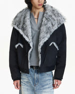 Short, versatile cotton-padded jacket