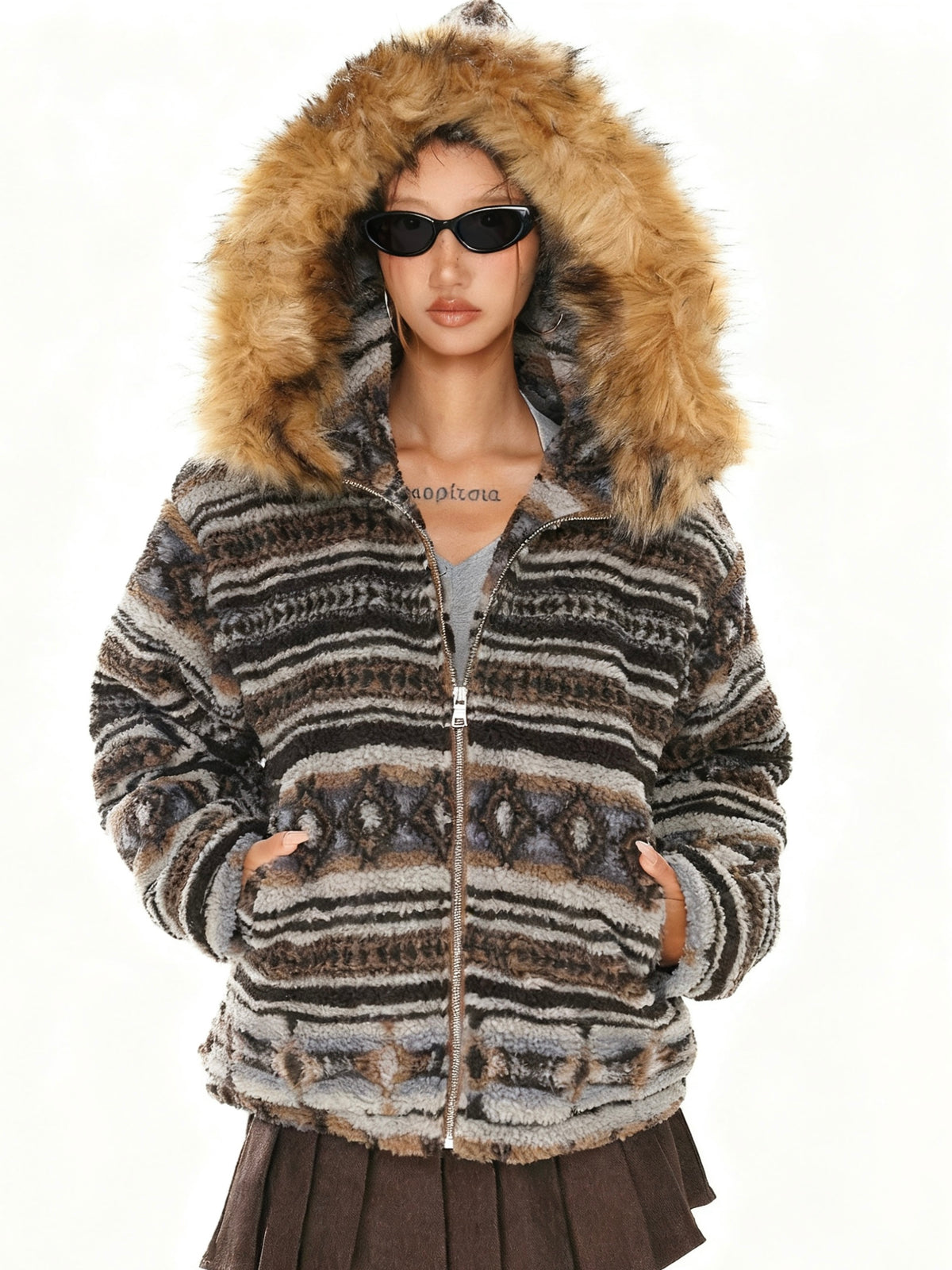 Casual loose cotton coat