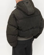 Hooded cropped jacket