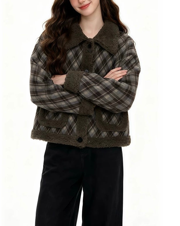 램스울 패치워크 코트