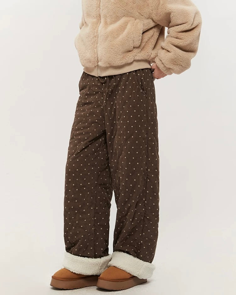 두껍고 따뜻한 캐주얼 팬츠