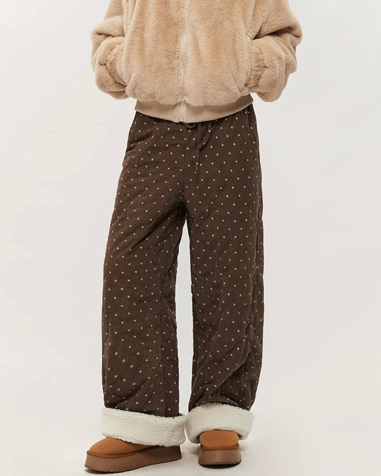 두껍고 따뜻한 캐주얼 팬츠