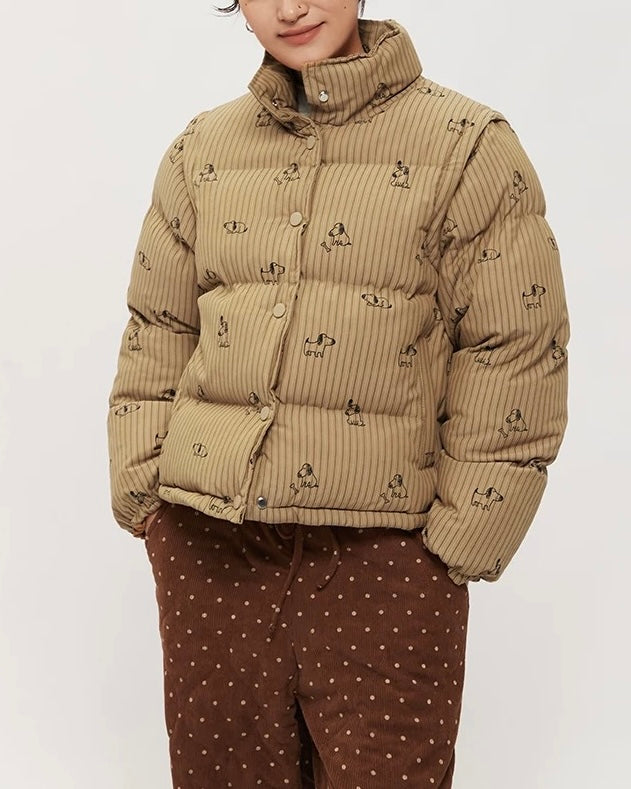 탈부착 가능한 캐주얼 베스트 재킷