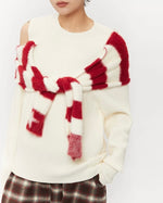 오프숄더 하이엔드 스웨터