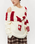 오프숄더 하이엔드 스웨터