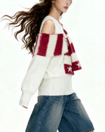 오프숄더 하이엔드 스웨터