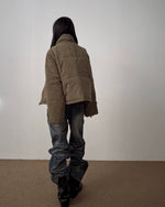 Stand collar couple jacket