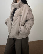 Stand collar couple jacket